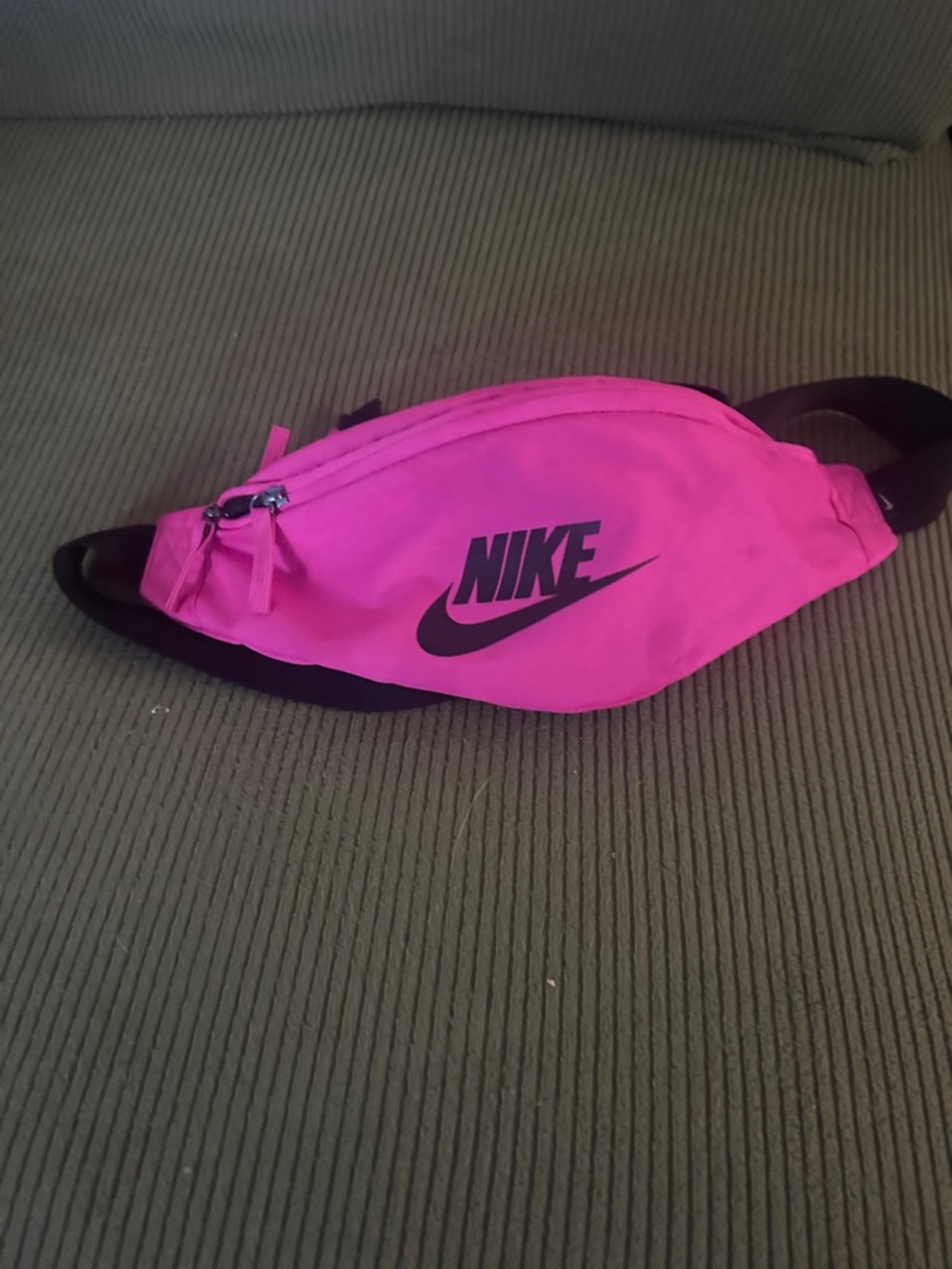 Nike Hot Pink Waist Pack with Black Swoosh